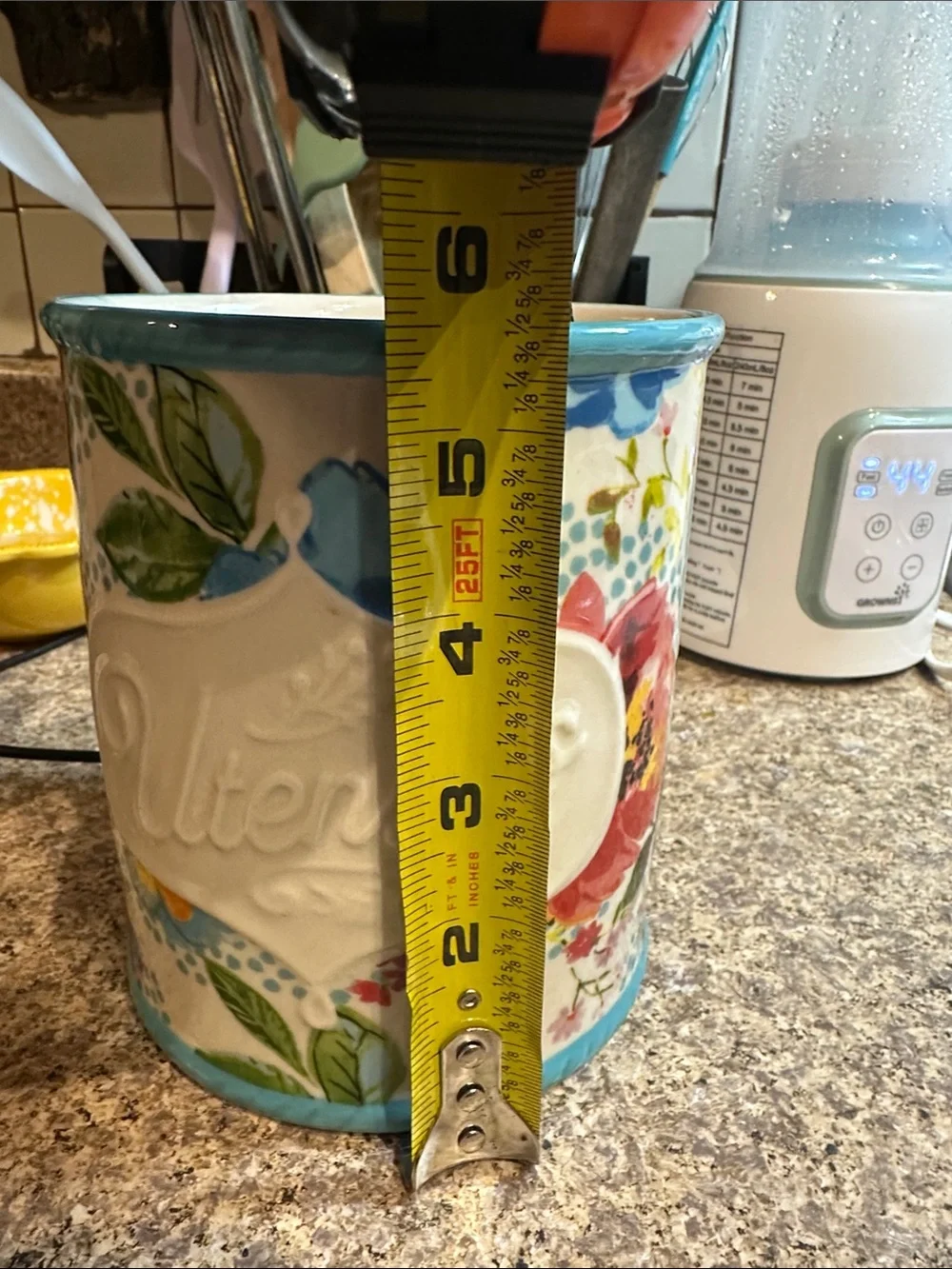 The Pioneer Woman Floral Ceramic Utensil Holder